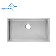 Aquacubic Hand made farmhouse stainless steel kitchen sink single bowl